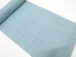 アンティーク　格子模様織り出し　着尺反物